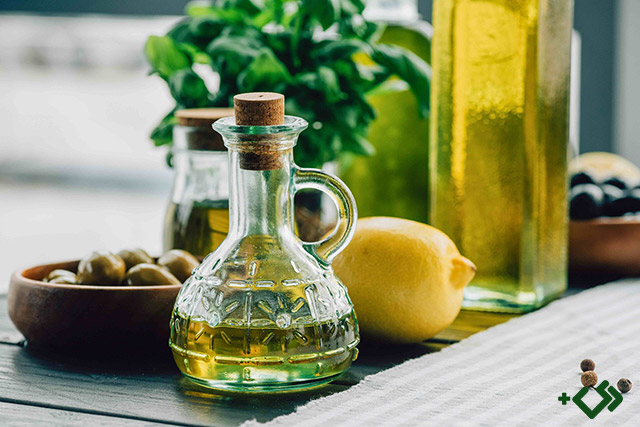 روغن زیتون و آبلیمو